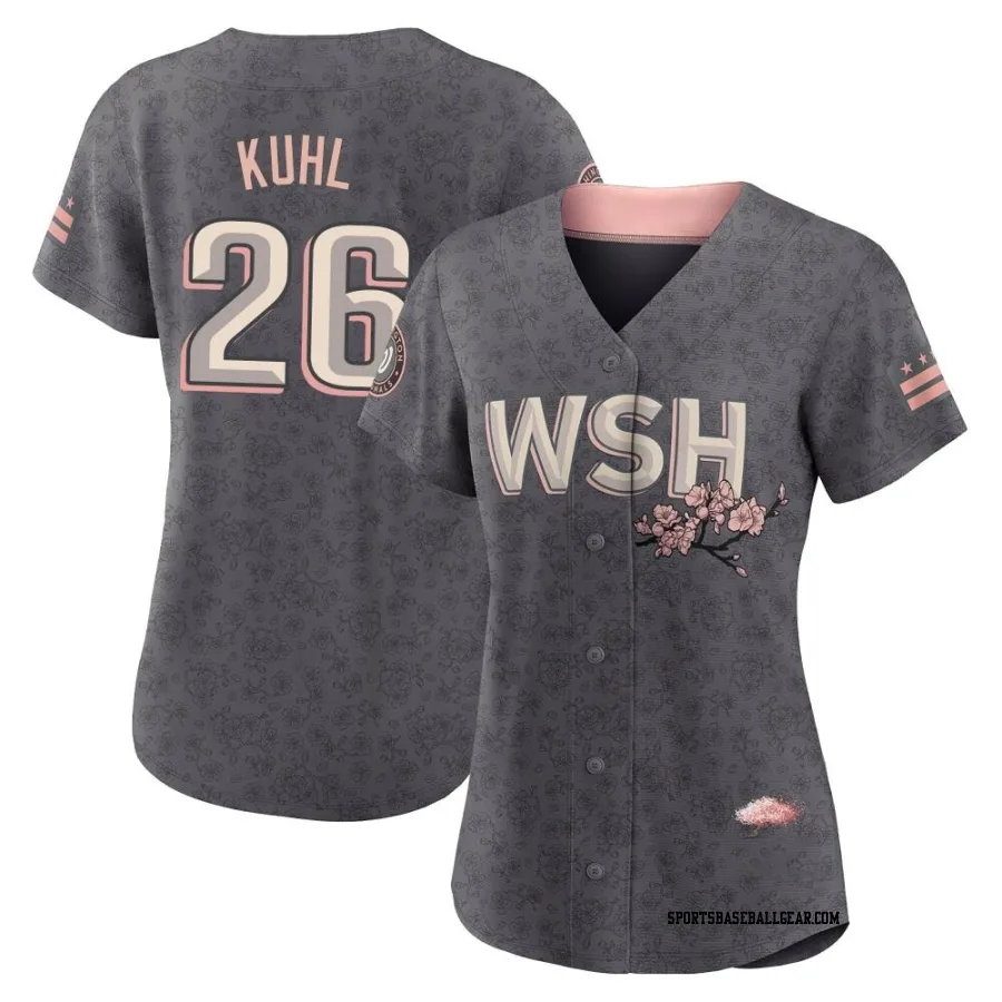 Chad Kuhl Women's Washington Nationals Gray Replica 2022 City Connect Jersey