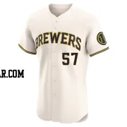 Chad Patrick Men's Milwaukee Brewers Cream Elite Home Jersey