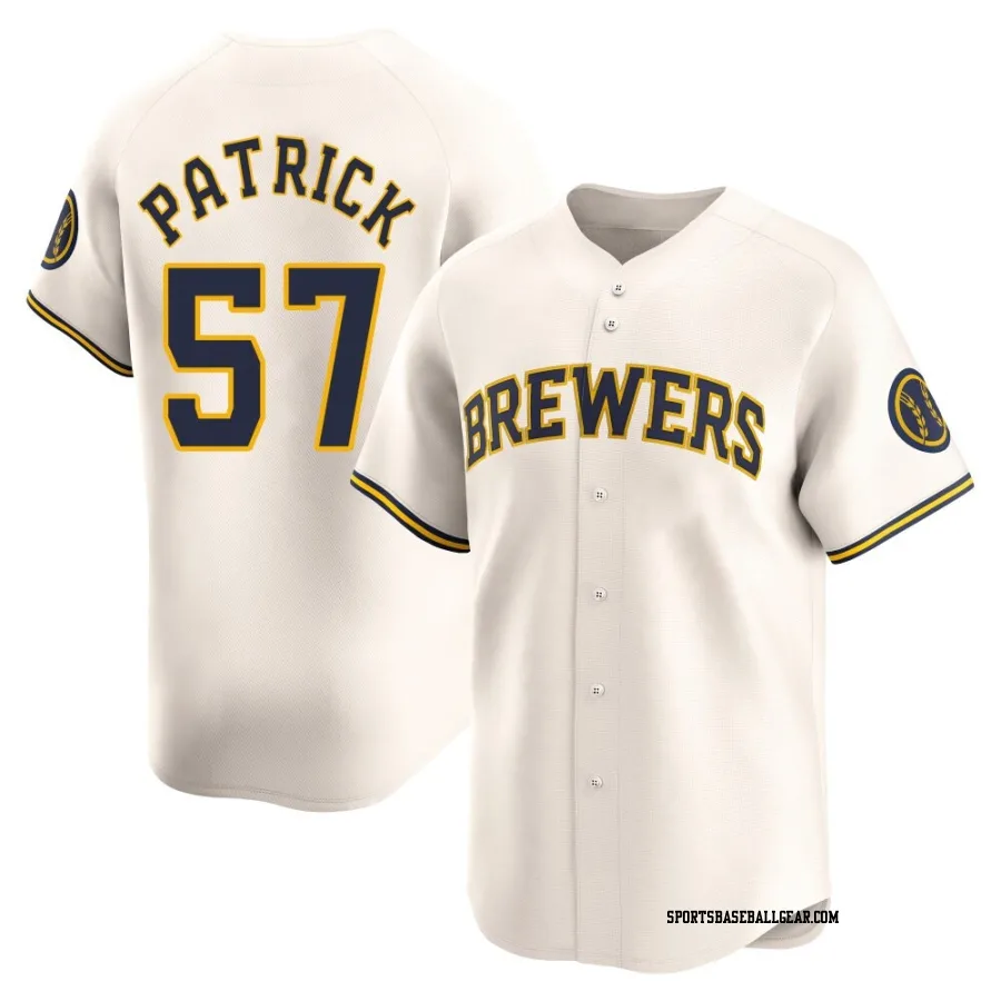 Chad Patrick Men's Milwaukee Brewers Cream Limited Home Jersey