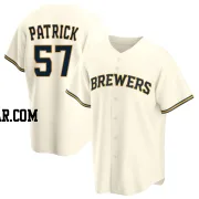 Chad Patrick Men's Milwaukee Brewers Cream Replica Home Jersey