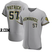 Chad Patrick Men's Milwaukee Brewers Gray Authentic Road Jersey