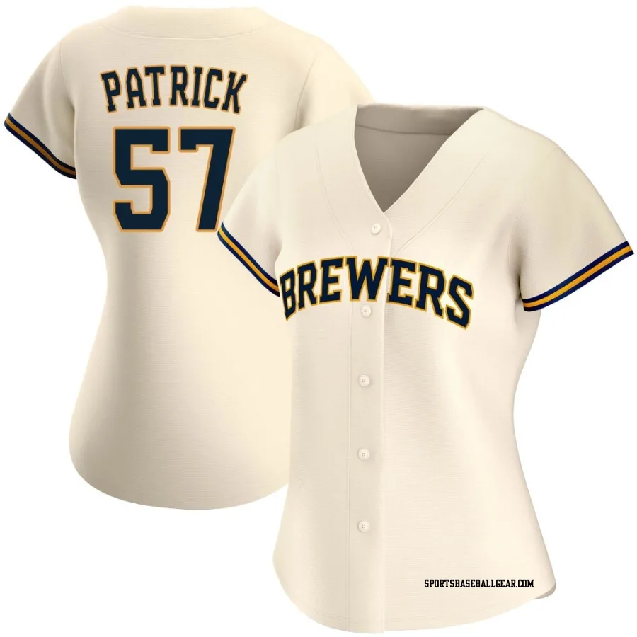 Chad Patrick Women's Milwaukee Brewers Cream Authentic Home Jersey