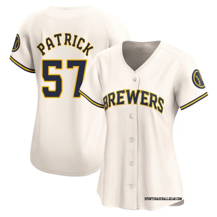 Chad Patrick Women's Milwaukee Brewers Cream Limited Home Jersey