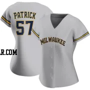 Chad Patrick Women's Milwaukee Brewers Gray Authentic Road Jersey