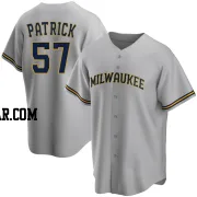 Chad Patrick Youth Milwaukee Brewers Gray Replica Road Jersey