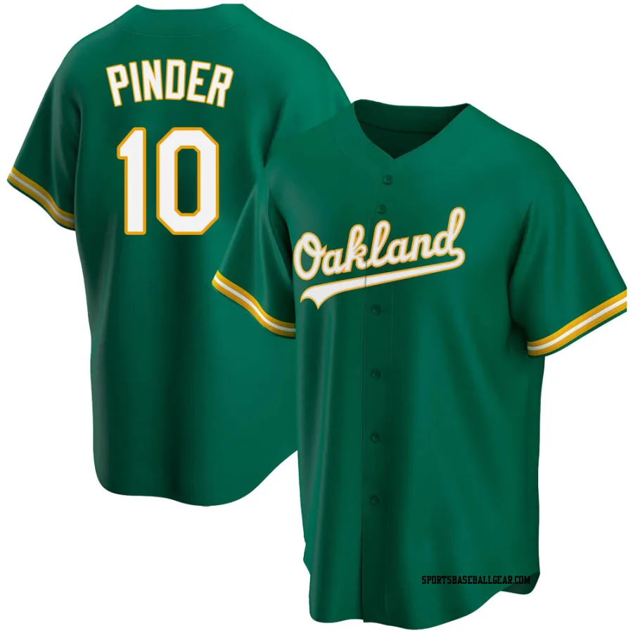 Chad Pinder Men's Oakland Athletics Green Replica Kelly Alternate Jersey