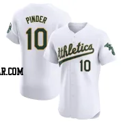 Chad Pinder Men's Oakland Athletics White Elite Home Jersey