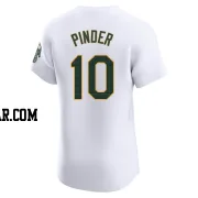 Chad Pinder Men's Oakland Athletics White Elite Home Jersey