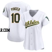 Chad Pinder Women's Oakland Athletics White Limited Home Jersey