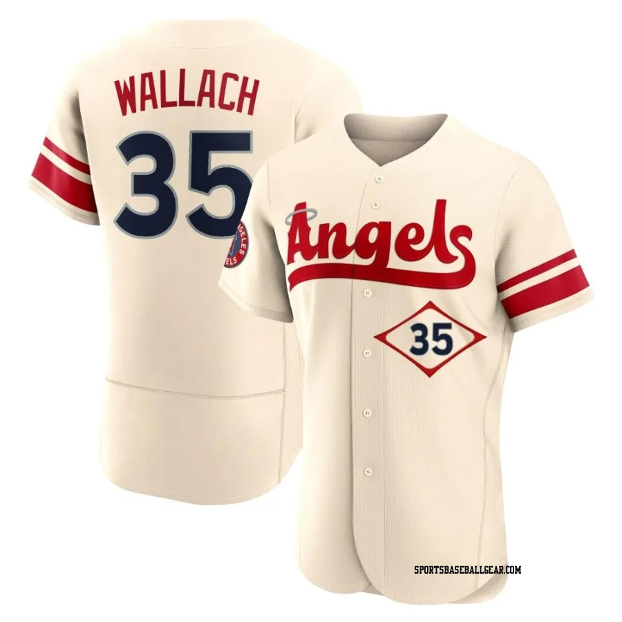 Chad Wallach Men's Los Angeles Angels Cream Authentic 2022 City Connect Jersey