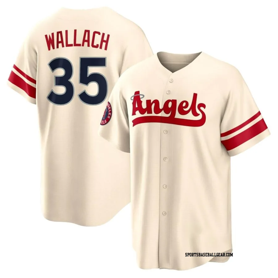 Chad Wallach Men's Los Angeles Angels Cream Replica 2022 City Connect Jersey