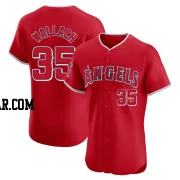 Chad Wallach Men's Los Angeles Angels Red Elite Alternate Jersey