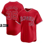 Chad Wallach Men's Los Angeles Angels Red Limited Alternate Jersey