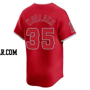 Chad Wallach Men's Los Angeles Angels Red Limited Alternate Jersey