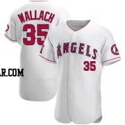 Chad Wallach Men's Los Angeles Angels White Authentic Jersey