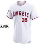 Chad Wallach Men's Los Angeles Angels White Elite Home Jersey