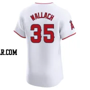 Chad Wallach Men's Los Angeles Angels White Elite Home Jersey