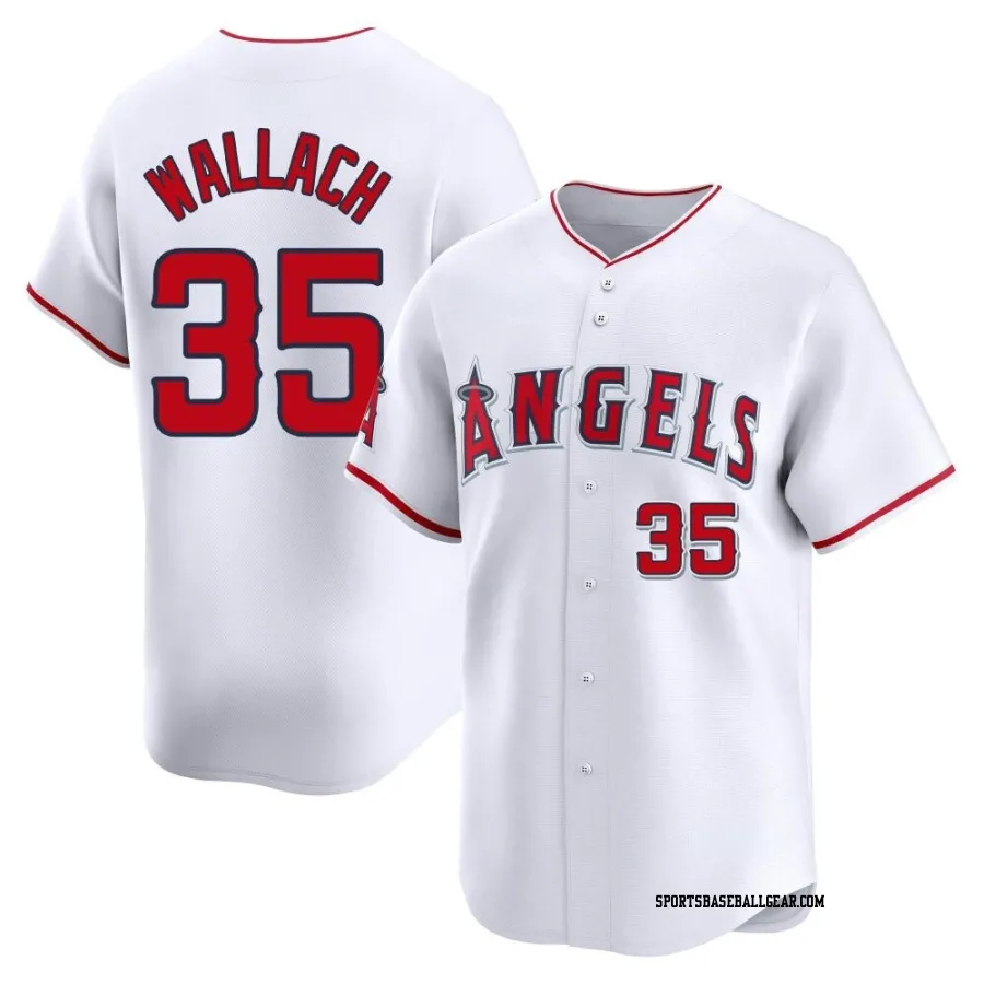 Chad Wallach Men's Los Angeles Angels White Limited Home Jersey