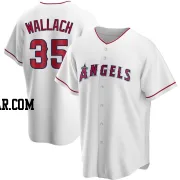 Chad Wallach Men's Los Angeles Angels White Replica Home Jersey