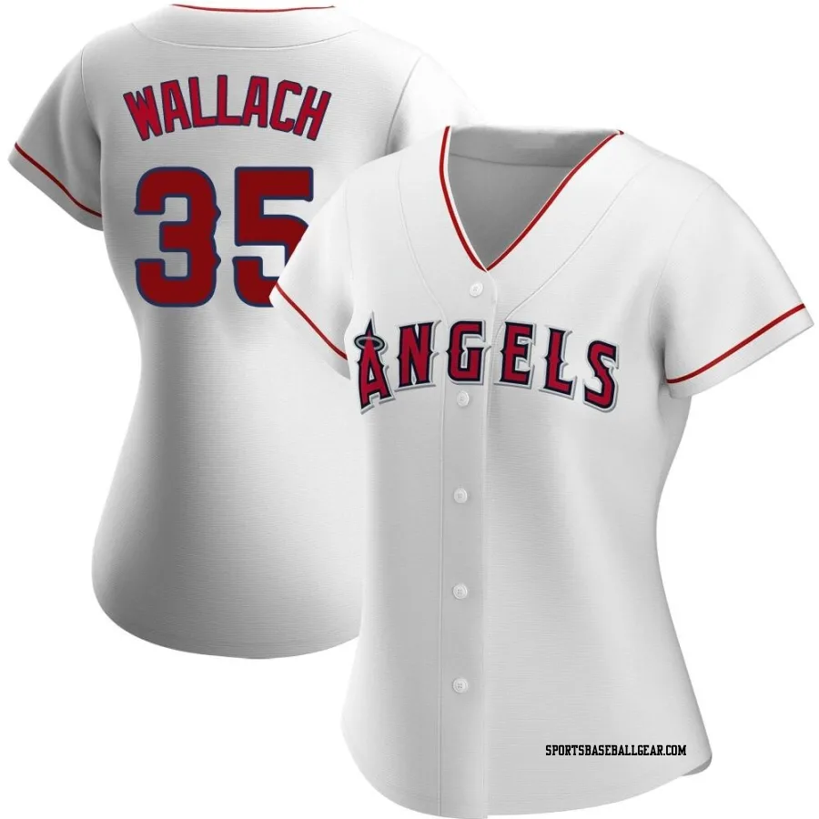 Chad Wallach Women's Los Angeles Angels White Authentic Home Jersey