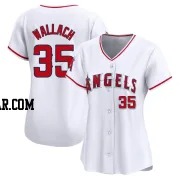 Chad Wallach Women's Los Angeles Angels White Limited Home Jersey