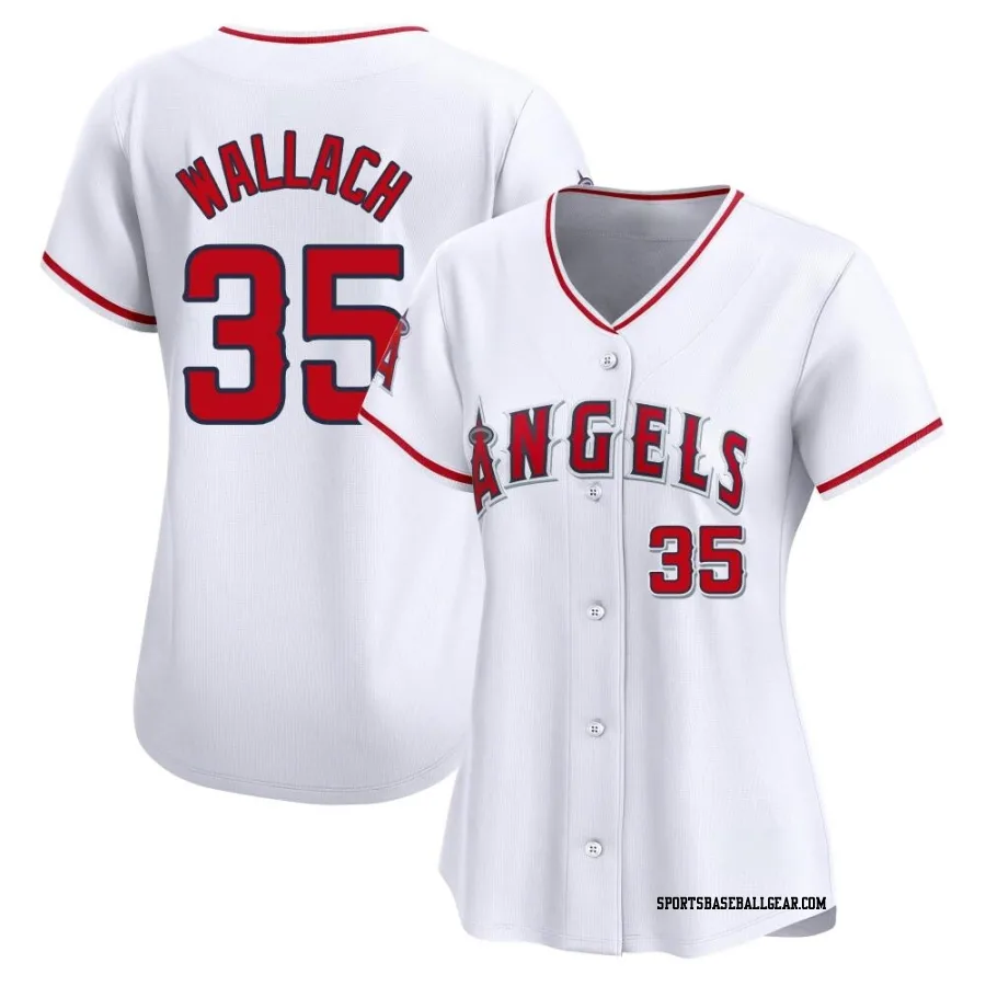 Chad Wallach Women's Los Angeles Angels White Limited Home Jersey