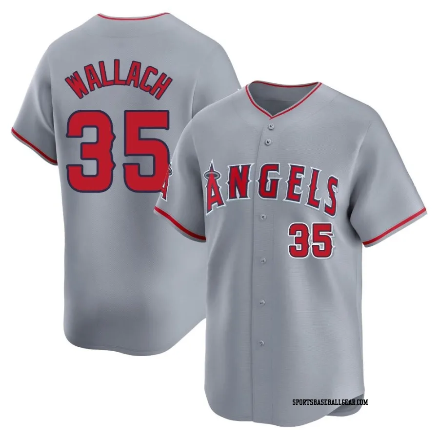 Chad Wallach Youth Los Angeles Angels Gray Limited Away Jersey