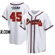 Chadwick Tromp Men's Atlanta Braves Gold Replica White 2022 Program Jersey