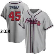 Chadwick Tromp Men's Atlanta Braves Gray Replica Road Jersey