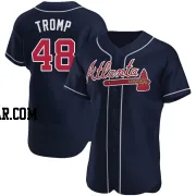 Chadwick Tromp Men's Atlanta Braves Navy Authentic Alternate Jersey