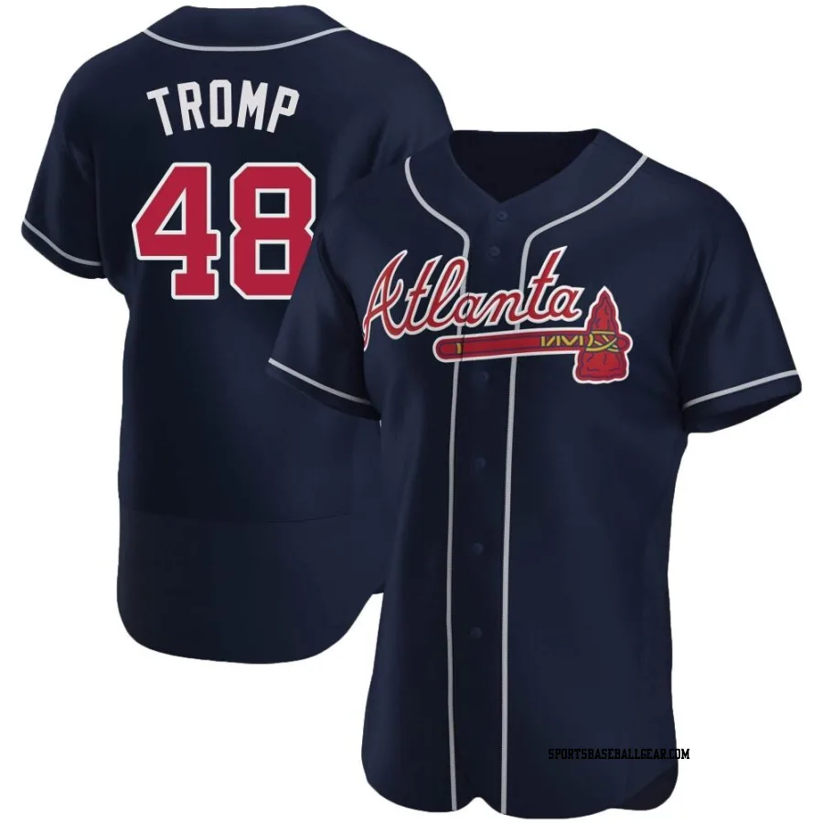 Chadwick Tromp Men's Atlanta Braves Navy Authentic Alternate Jersey