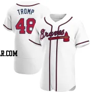 Chadwick Tromp Men's Atlanta Braves White Authentic Home Jersey