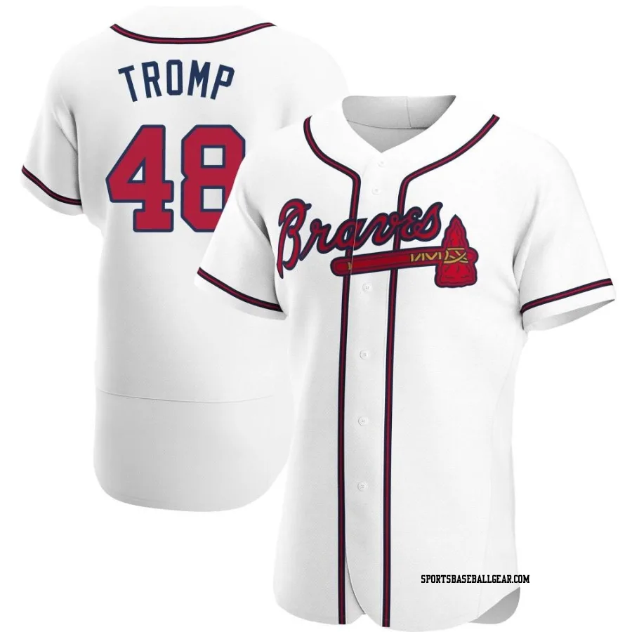 Chadwick Tromp Men's Atlanta Braves White Authentic Home Jersey