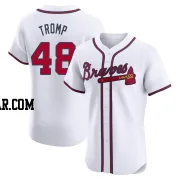 Chadwick Tromp Men's Atlanta Braves White Elite Home Jersey