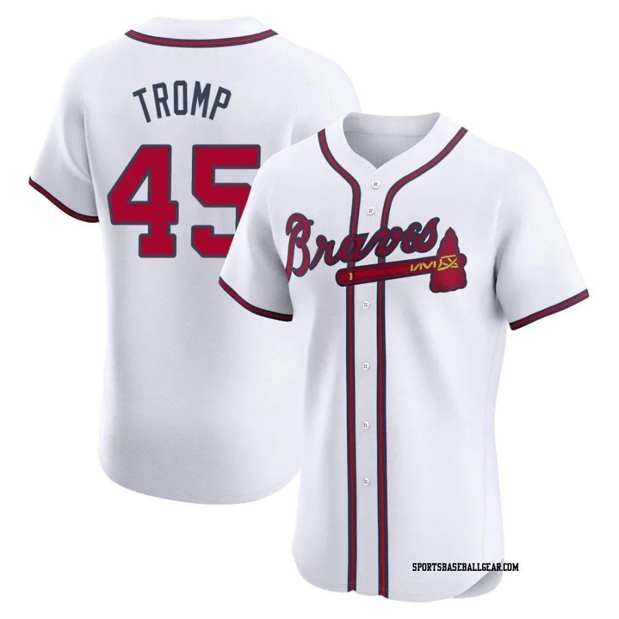 Chadwick Tromp Men's Atlanta Braves White Elite Home Jersey