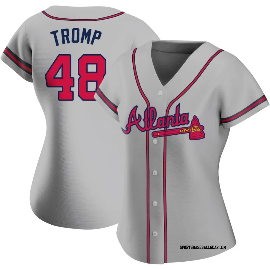 Chadwick Tromp Women's Atlanta Braves Gray Replica Road Jersey