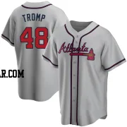 Chadwick Tromp Youth Atlanta Braves Gray Replica Road Jersey