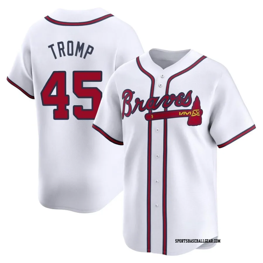 Chadwick Tromp Youth Atlanta Braves White Limited Home Jersey