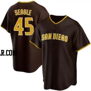 Chandler Seagle Men's San Diego Padres Brown Replica Road Jersey