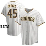 Chandler Seagle Men's San Diego Padres White/Brown Replica Home Jersey