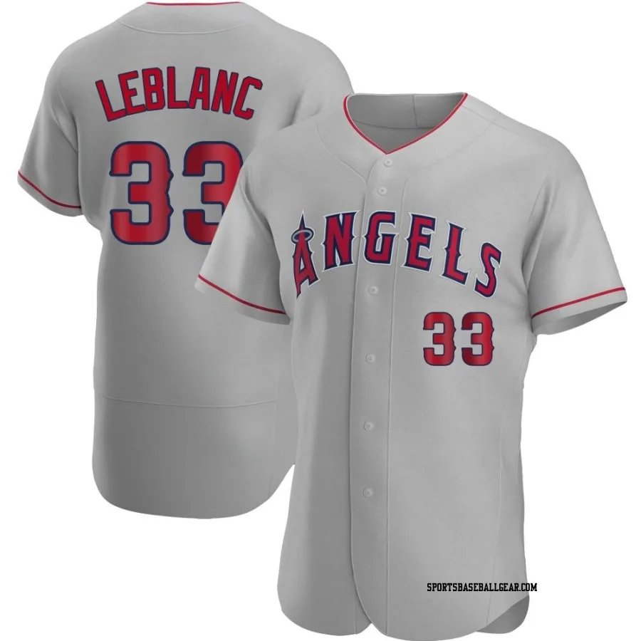 Charles Leblanc Men's Los Angeles Angels Gray Authentic Road Jersey