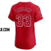 Charles Leblanc Men's Los Angeles Angels Red Elite Alternate Jersey