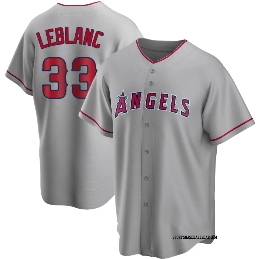 Charles Leblanc Men's Los Angeles Angels Replica Silver Road Jersey