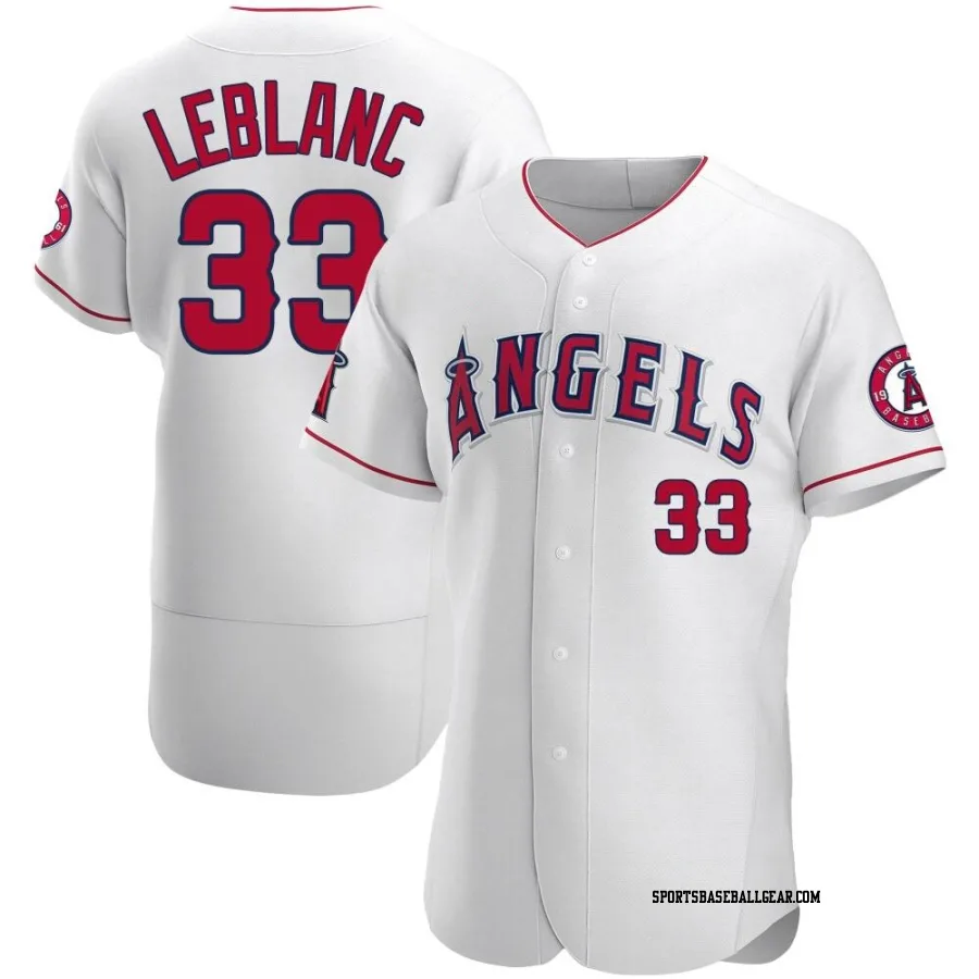 Charles Leblanc Men's Los Angeles Angels White Authentic Jersey