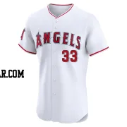 Charles Leblanc Men's Los Angeles Angels White Elite Home Jersey