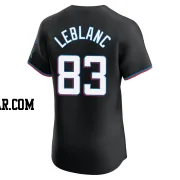 Charles Leblanc Men's Miami Marlins Black Elite Alternate Vapor Premier Jersey