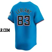 Charles Leblanc Men's Miami Marlins Blue Limited Alternate Jersey