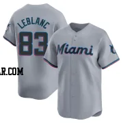 Charles Leblanc Men's Miami Marlins Gray Limited Road Jersey