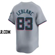 Charles Leblanc Men's Miami Marlins Gray Limited Road Jersey