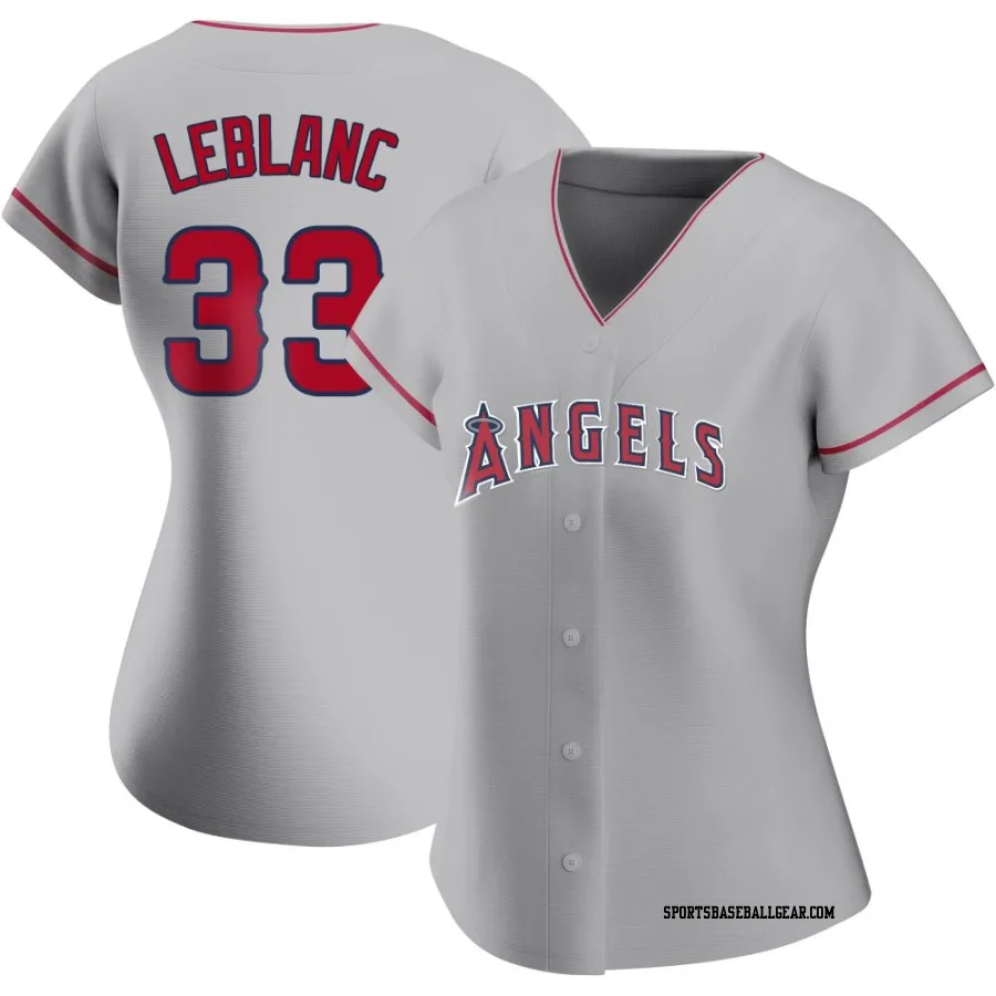 Charles Leblanc Women's Los Angeles Angels Replica Silver Road Jersey